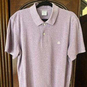 Brooks Brothers Slimfit Light Purple Golden Fleece XL Polo